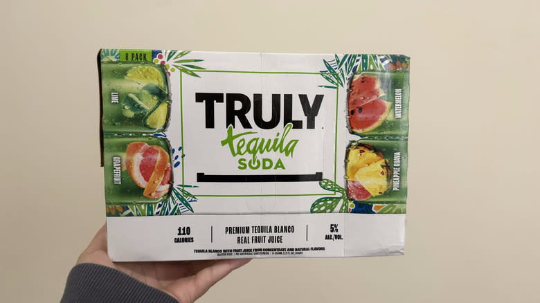 Box of Truly Tequila Soda mix pack