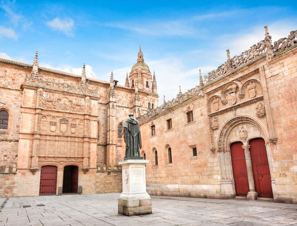 Imagen de la histórica Universidad de Salamanca, una de las más antiguas de Europa. Foto: Getty.
