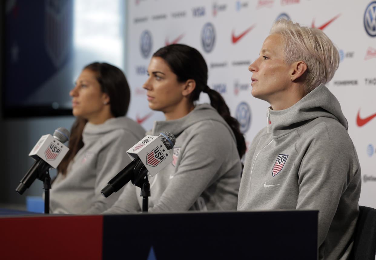 The USWNT lost a big part of its equal pay case on Friday. Here are some of the questions we still have. (AP Photo/Seth Wenig)