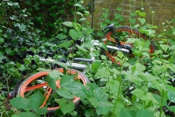 Bike-share firms face being fined up to £500 a time in an effort to stop dockless cycles being left strewn around London under plans being considered by town halls.A new by-law is being drawn up which would make tech start-ups such as Mobike, Lime and Uber-owned Jump responsible for ensuring their cycles are left inside designated spaces.It would be an offence for an operator to “cause or permit their dockless vehicle to be left on the highway or public place other than in an approved location”, punishable by a fine up to £500.Every bike would be tracked using a signal from a device on the frame, with riders expected to be prevented from checking in to end journeys outside the agreed parking zones.Thousands of cycles have flooded central London in the pay-as-you-ride boom, pitched as an eco-alternative to short-hop bus, Tube or cab trips.Users download an app which employs GPS to show where the nearest available bicycle can be found. They then scan a QR code to release the lock. But photographs on social media show hire bikes dumped in canals and the river, on railway tracks and pavements and in gardens.Last month, the Standard pictured five bikes in mud along the foreshore outside Parliament.Local authorities have been powerless to regulate the schemes beyond impounding bikes blocking roads or considered a danger.The new proposal, drawn up under a 1972 law to “suppress nuisance”, is being circulated around every council in the capital for approval before going back before London Councils’ transport committee in October.If approved, each area would be able to decide on appropriate parking zones, or to opt out and provide no parking. It would also apply to electric scooters or other micromobility vehicles in the event these become road-legal. Kensington and Chelsea council welcomed the proposed rule.It has already asked operators not to deploy their bikes in the borough, but has been unable to prevent cycles being left there by customers.Officials say this has led to complaints of “inappropriate parking” blocking pavements for wheelchairs, pushchairs and the visually impaired.A London Councils spokeswoman said the by-law would bring greater clarity and a pan-London approach.A spokeswoman for Uber, which launched Jump with 350 electric bikes in Islington in May, said: “All Jump bikes are GPS-tracked and have built-in cable locks which can be locked to street infrastructure."Together with councils, we’re providing clear guidelines in-app and on all bikes, to help avoid cluttering and ensure responsible use and parking.”