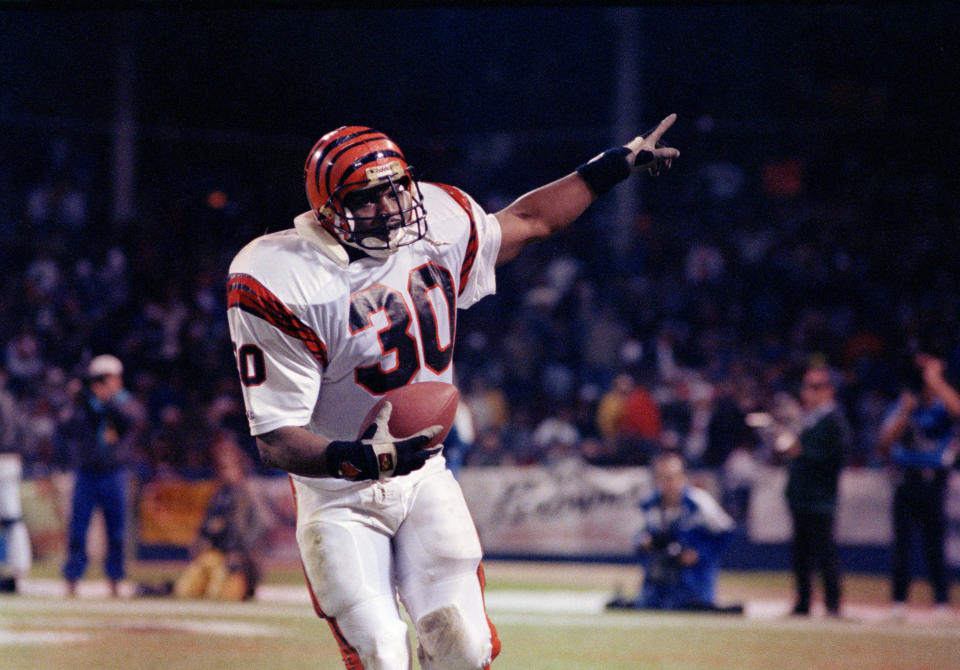 El ex corredor de los Cincinnati Bengals, Ickey Woods, tuvo una temporada mágica en 1988.  (Foto AP/Maribeth Joeright)