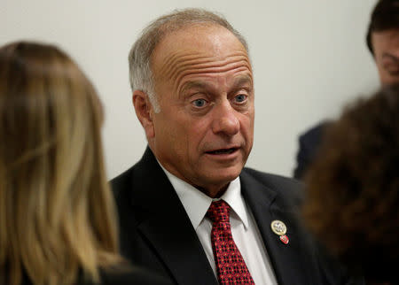 Rep. Steve King (R-IA) speaks to reporters about DACA and immigration legislation on Capitol Hill in Washington, U.S., September 6, 2017. REUTERS/Joshua Roberts