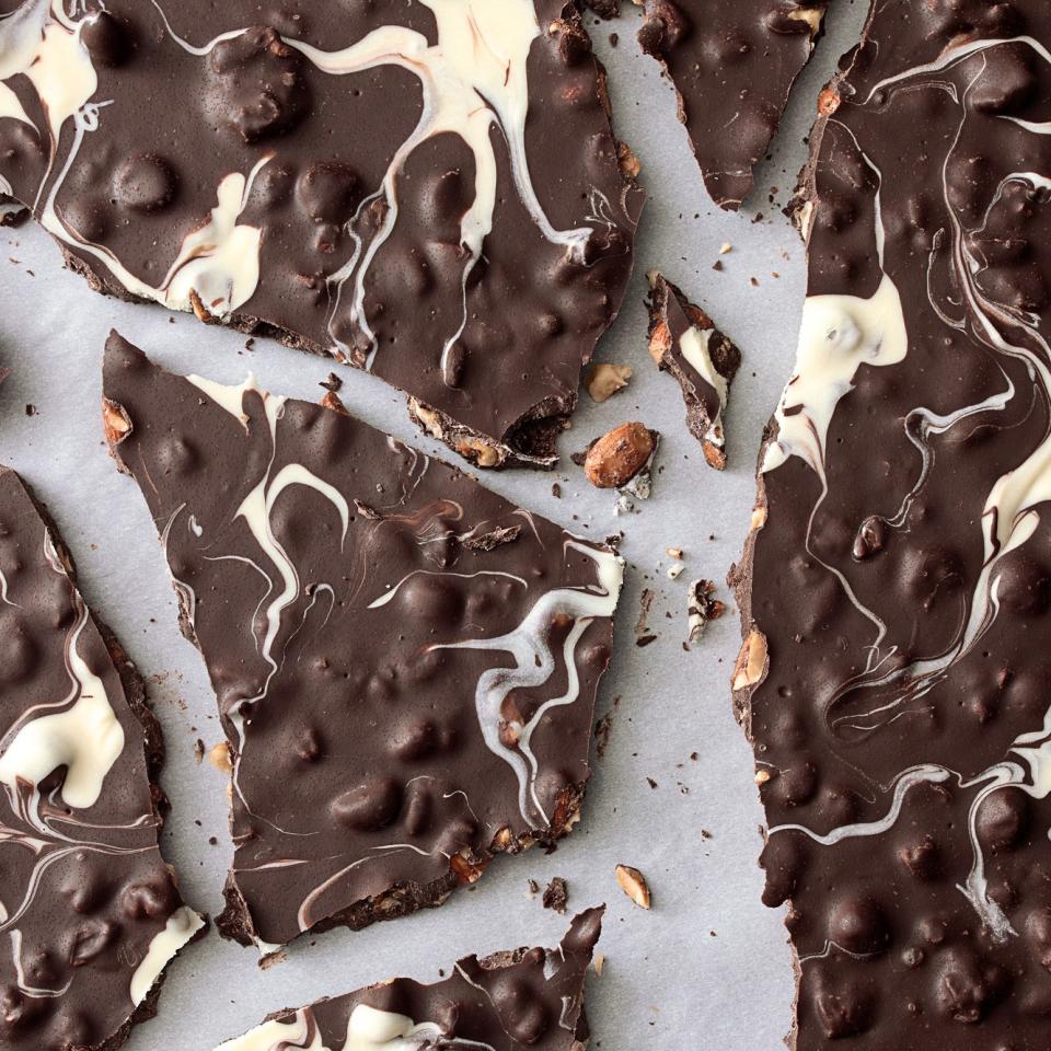 Ghostly Chocolate-Nut Bark