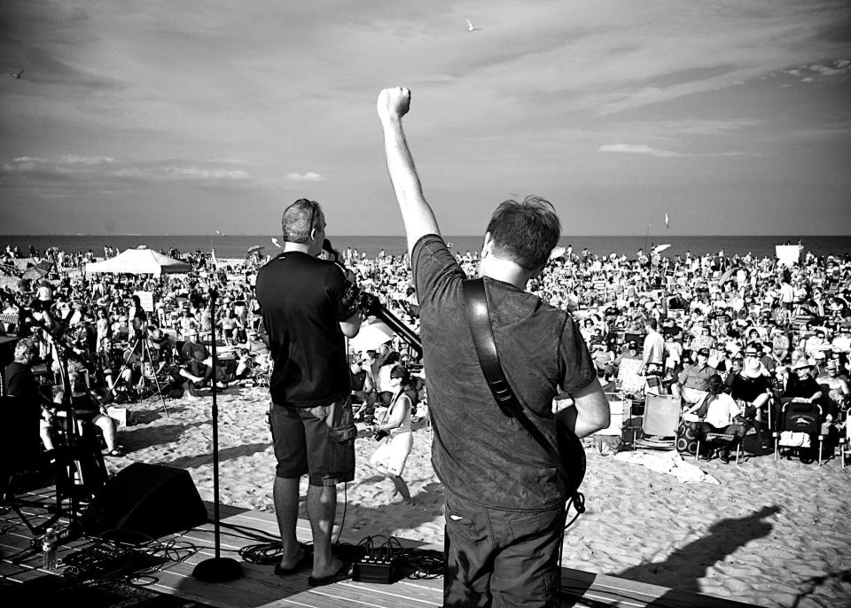 The scene at  the former Sandy Hook Foundation’s summer beach concert series at Beach E.
