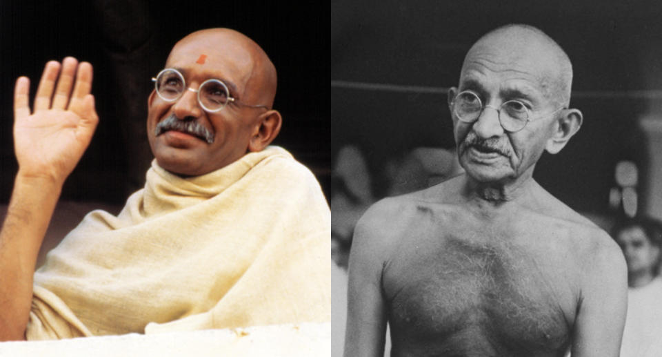 Ben Kingsley and Gandhi