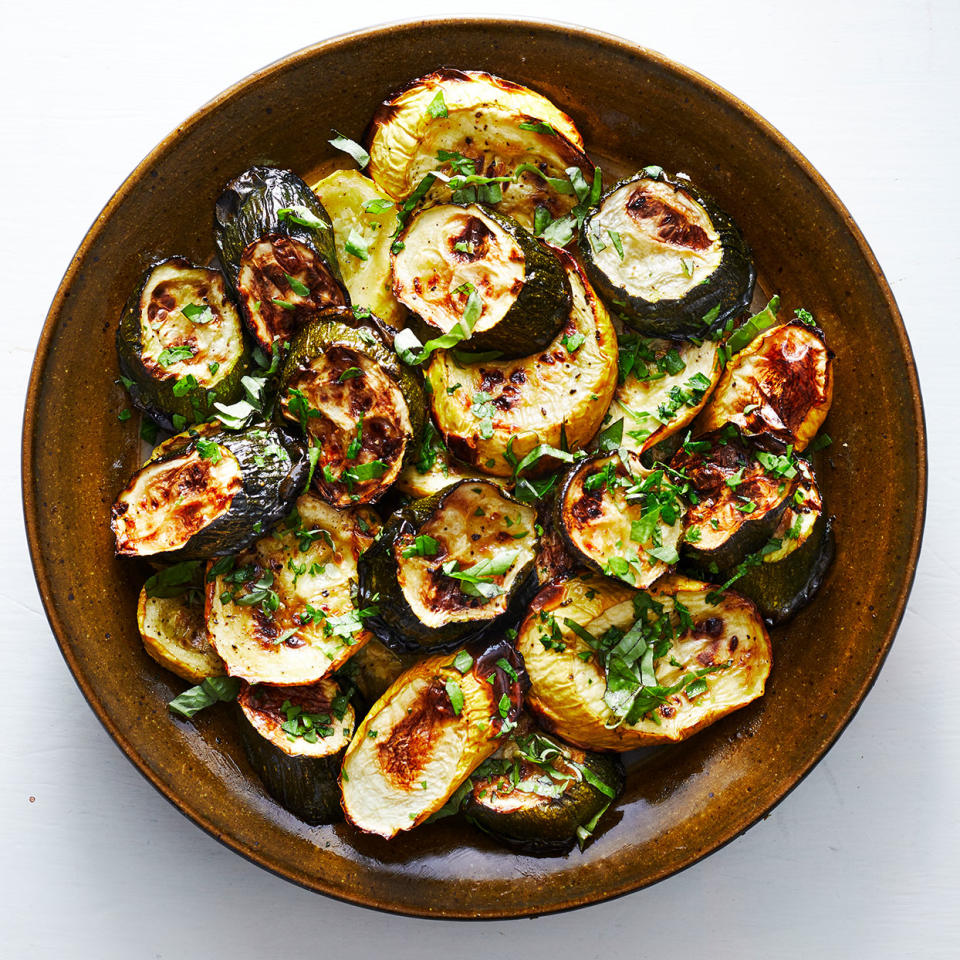 Simple Roasted Zucchini & Squash