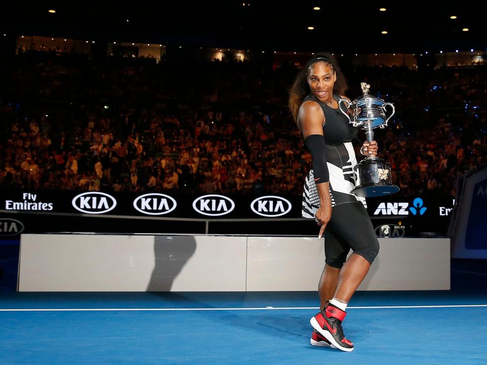 Serena Williams wears Air Jordans at Australian Open