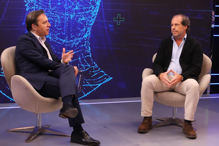 El secretario general de Redacción de LA NACION, José Del Rio, en diálogo con Juan Pablo Jurado, CEO de Wunderman Thompson Latam