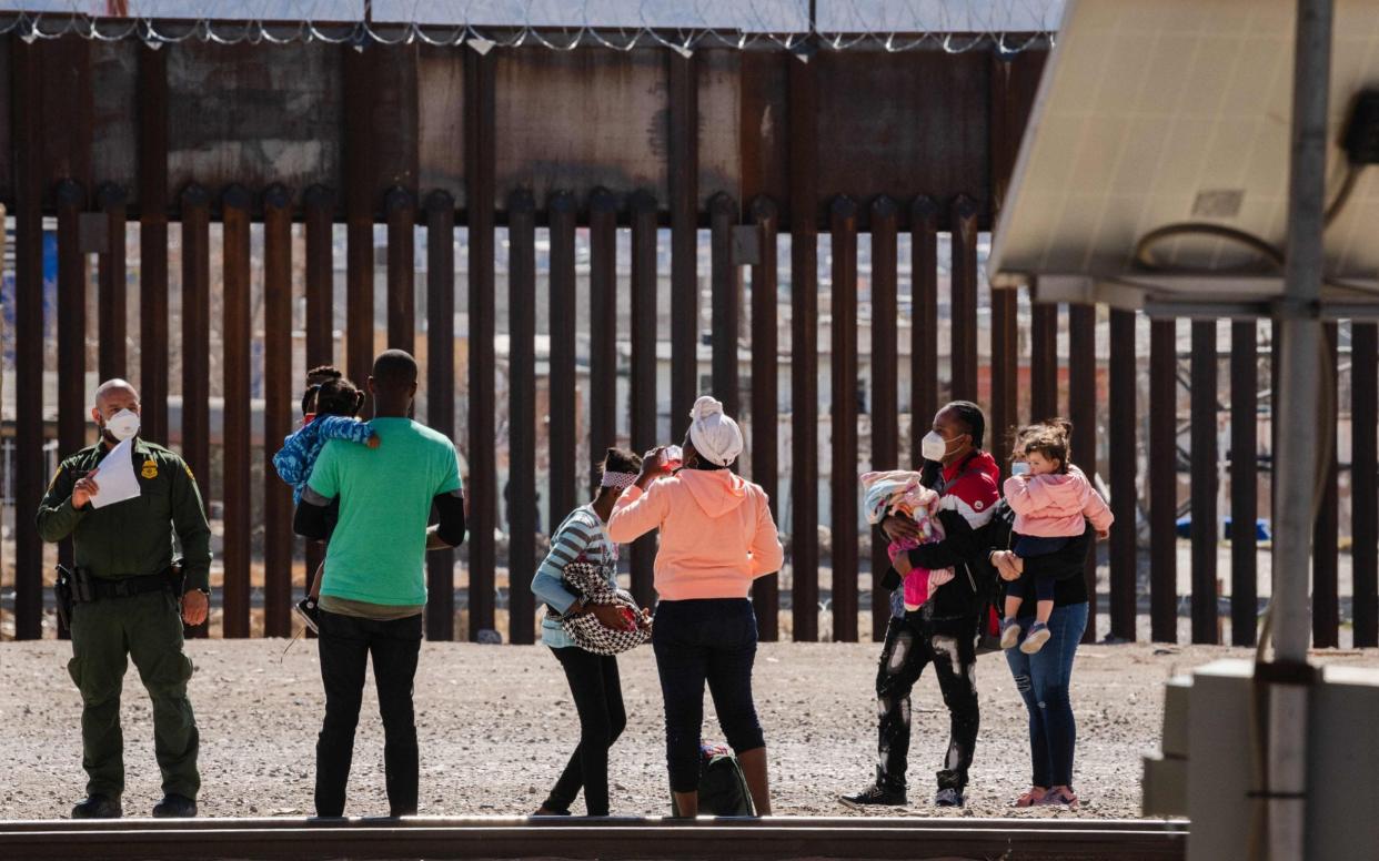 The Biden administration is struggling to handle the number of migrants attempting to cross the US border - Getty Images