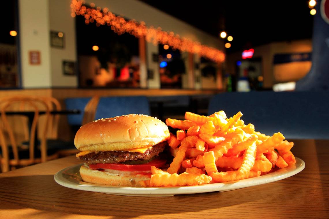 A Ho Burger with fries at Tolly-Ho is a local legend. Cheese is optional, but it has to have the sauce.