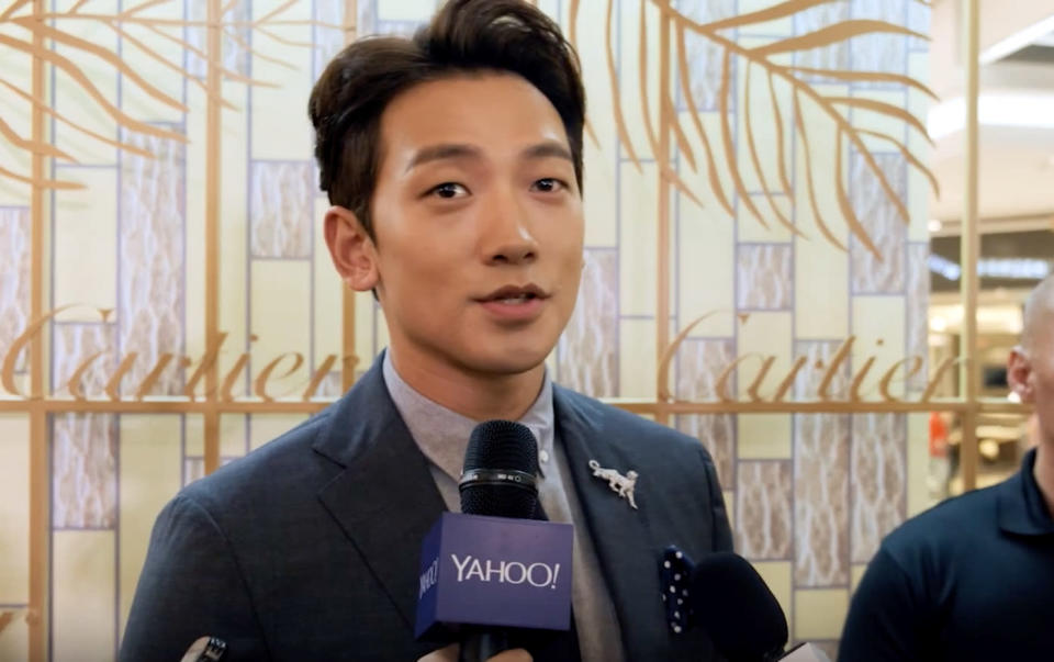 K-pop star Rain at the launch of Cartier’s revamped boutique in Singapore. (Photo: Flora Yeo for Yahoo Lifestyle Singapore)