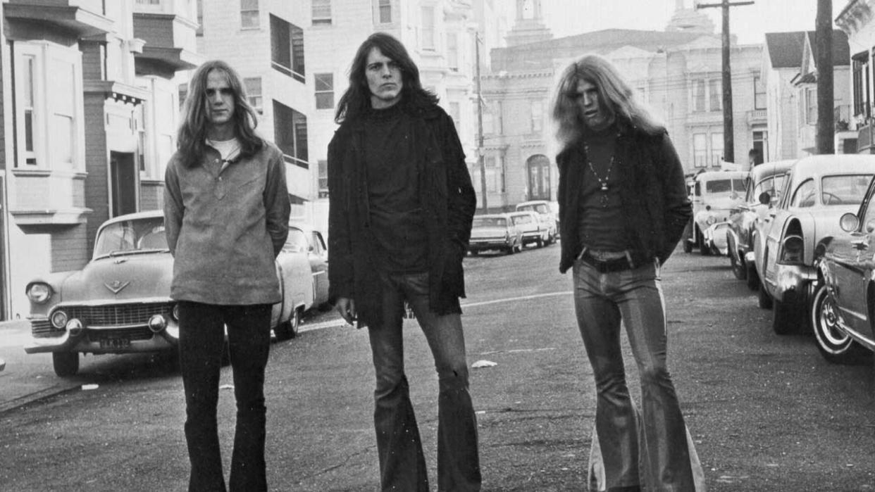  Blue Cheers standing in a street circa 1970. 