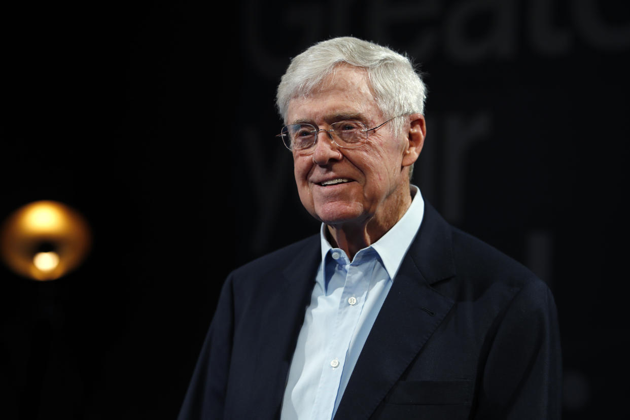 Charles Koch believes Trump would lose to Biden again. (David Zalubowski/AP)