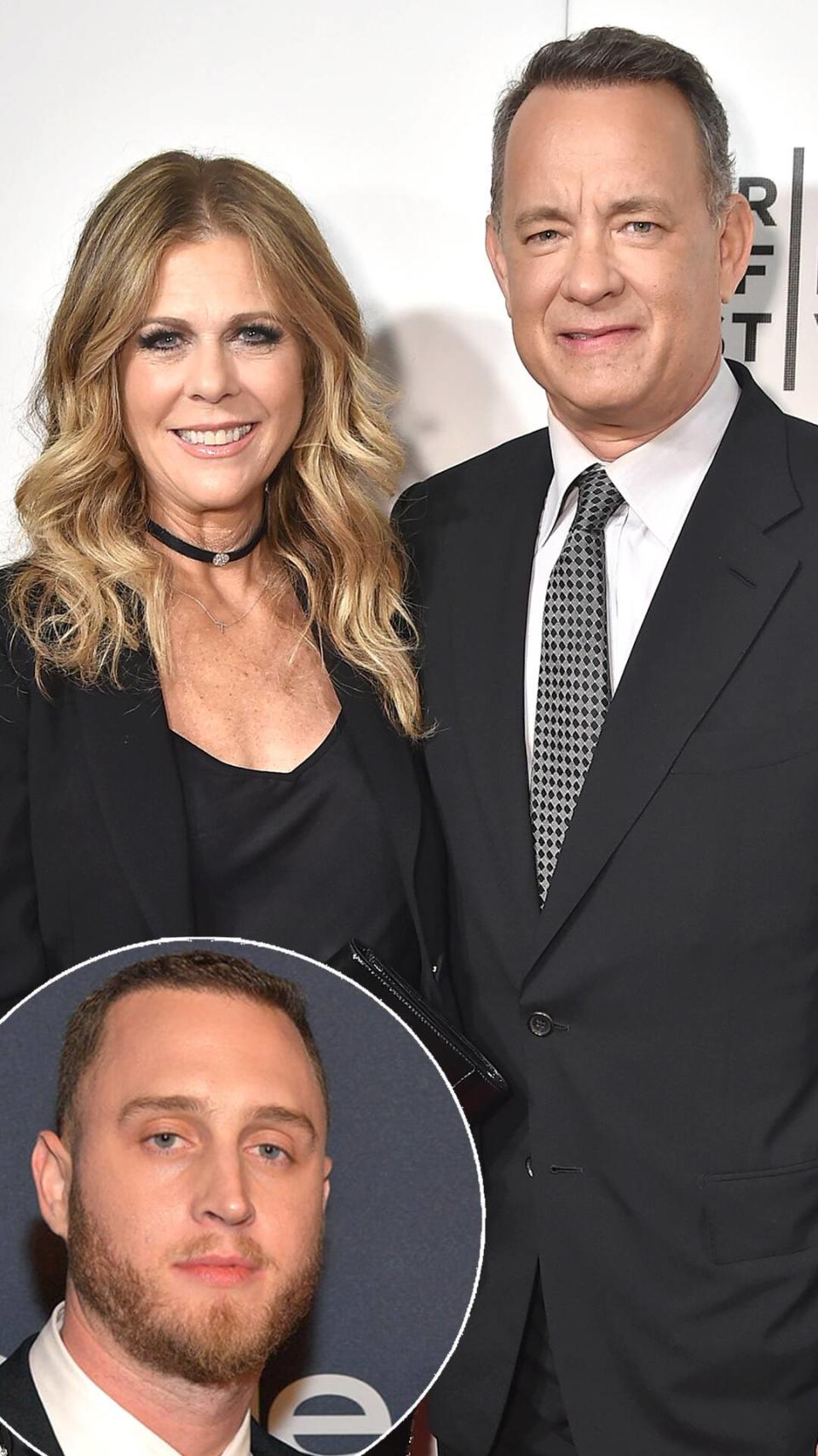 Tom Hanks, Rita Wilson, Chet Hanks