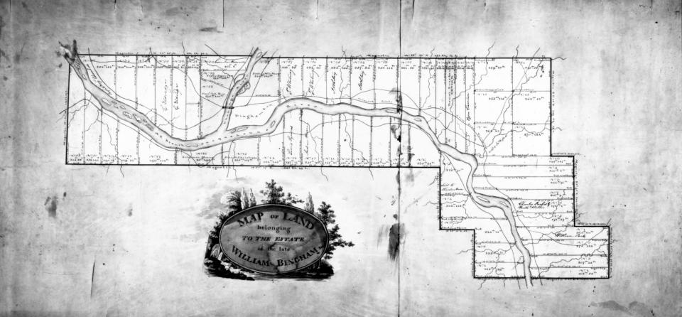 The William Bingam Patent map, about 1804.