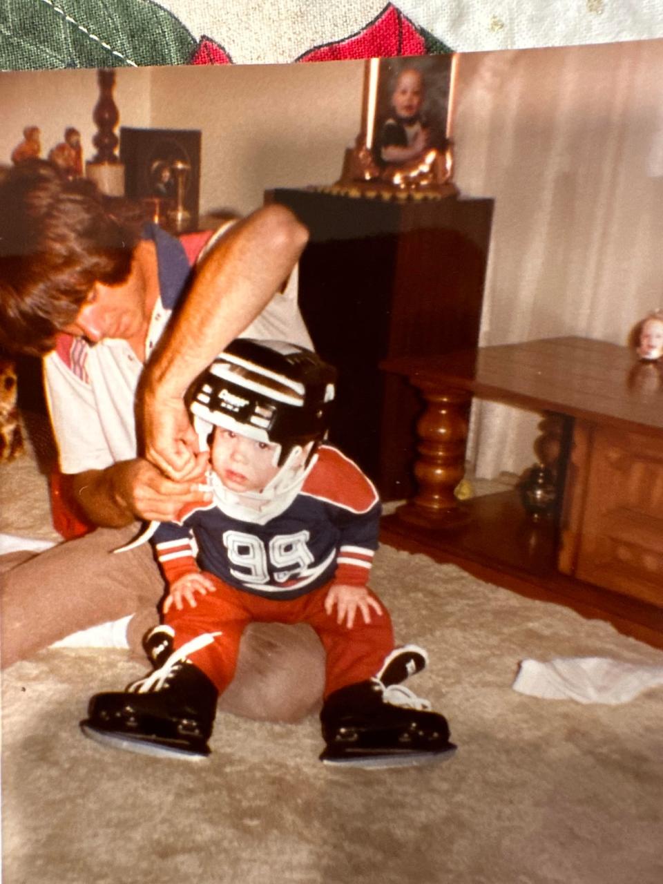 Troy Kocur says as early as when he was two, he had skates on and learned to move on the ice.