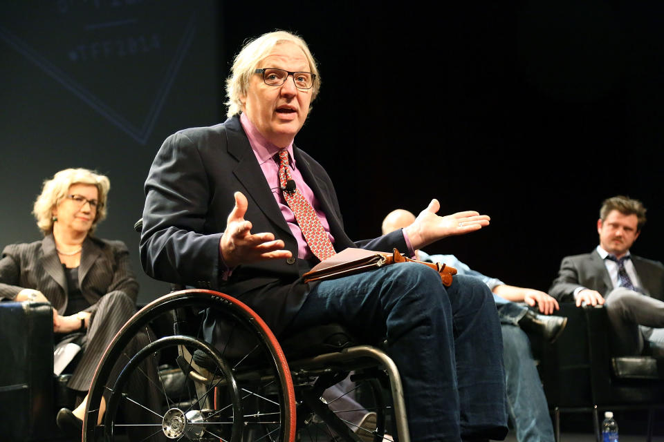 Reporter John Hockenberry speaks at the Tribeca Film Festival on April 24, 2014 in New York City.