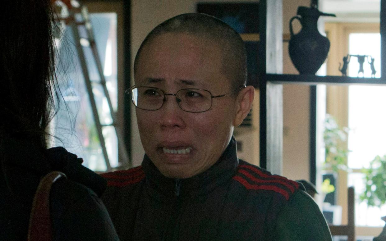 Liu Xia at her home in Beijing, China, in 2012 - AP