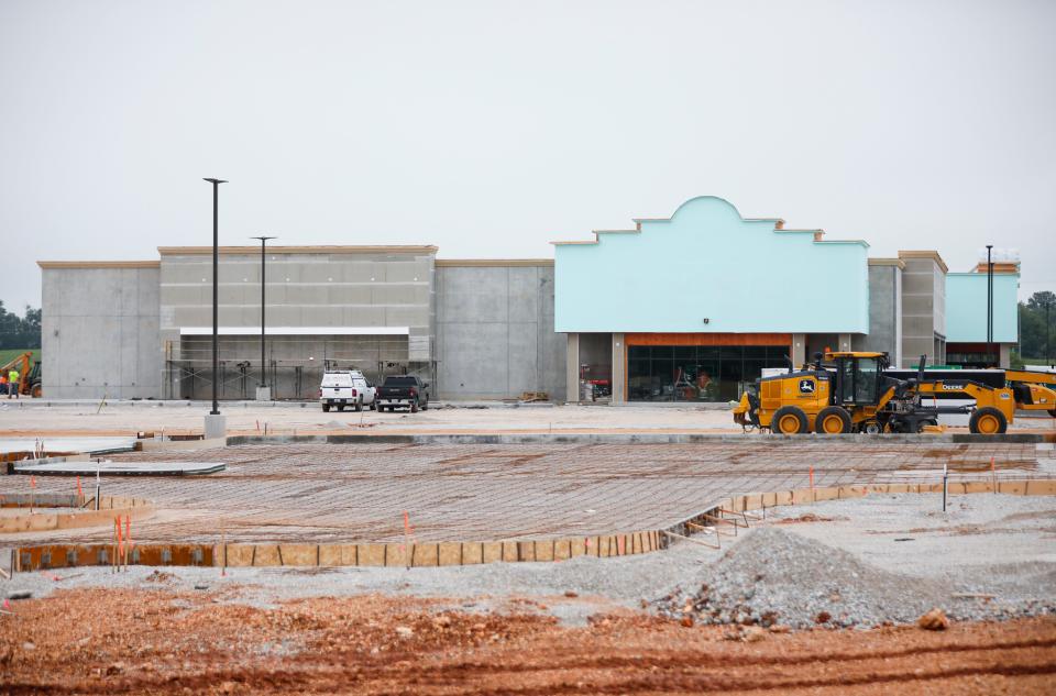 Construction on Buc-ee's along I-44 and Beaver Road, formerly North Mulroy Road, on Tuesday, May 16, 2023.