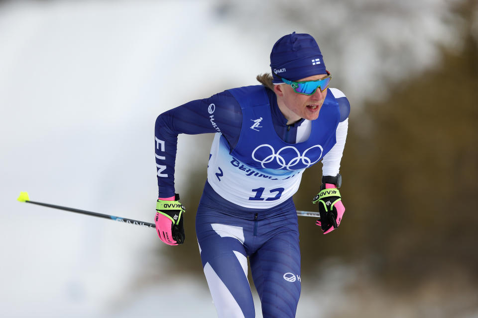 Der finnische Langläufer Remi Lindholm zog sich bei den Olympischen Spielen eine kuriose Verletzung zu. (Bild: Getty Images)