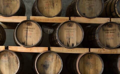 Aging gives the apple brandy it's oaky, mellow flavour - Credit: Somerset Cider Brandy Company