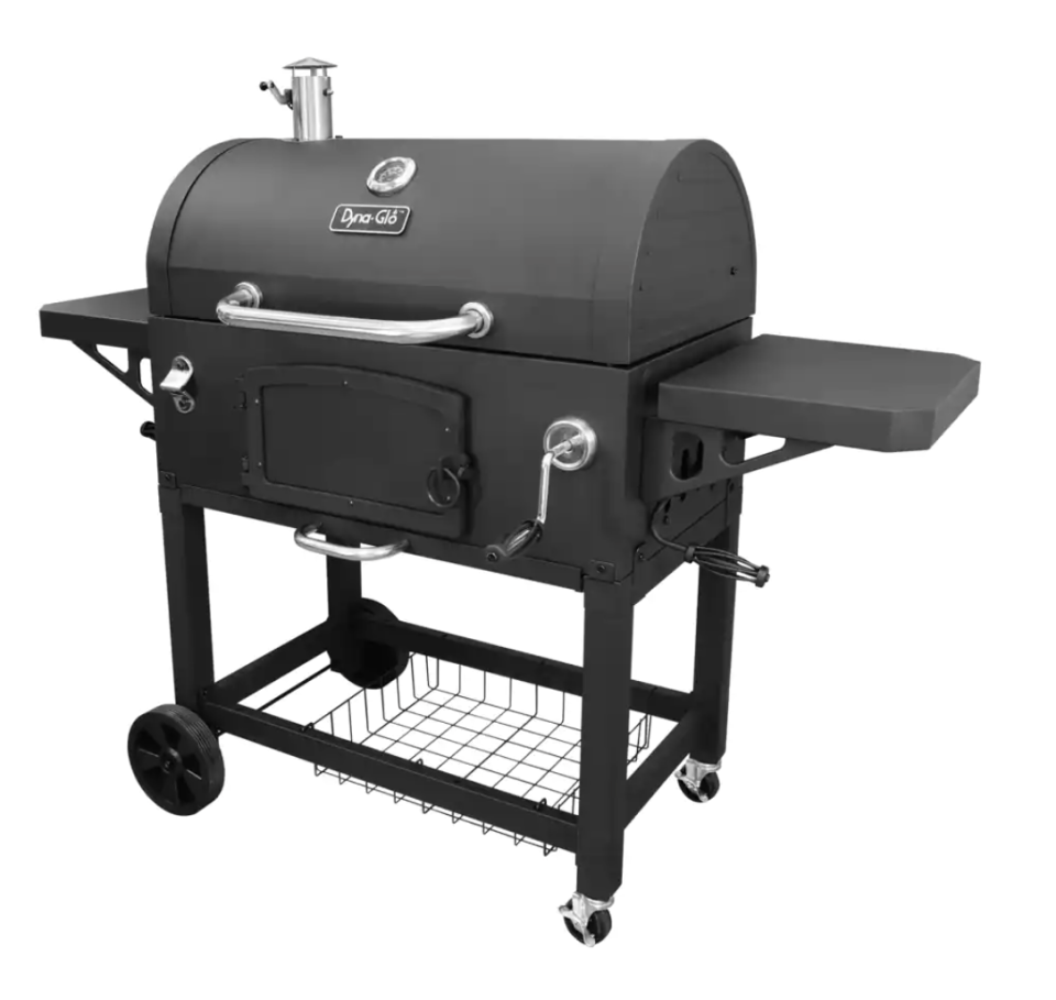 Dyna-Glo Extra Large Heavy Duty Charcoal BBQ Grill on white background (Photo via Canadian Tire)