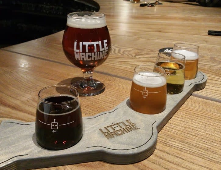 <p>Photo: Peter M./<a href="https://www.yelp.com/biz_photos/little-machine-beer-denver?select=Vdaj10Gna6iy8TNehjWzYQ&utm_campaign=d1a41e7a-2e23-4d39-9f66-d5baa5b799a2%2C924a7f6e-c288-46a5-9692-62d890ed29e0&utm_medium=81024472-a80c-4266-a0e5-a3bf8775daa7" rel="nofollow noopener" target="_blank" data-ylk="slk:Yelp;elm:context_link;itc:0;sec:content-canvas" class="link ">Yelp</a></p>