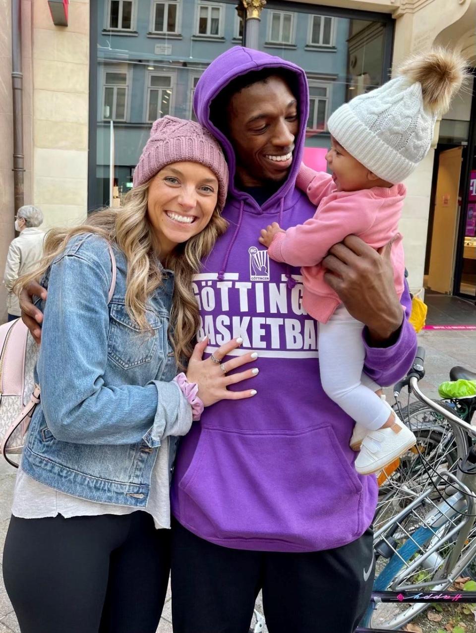 Kamar Baldwin and Michelle Weaver are former Butler basketball players. They have a 1-year-old daughter, Kaylin.