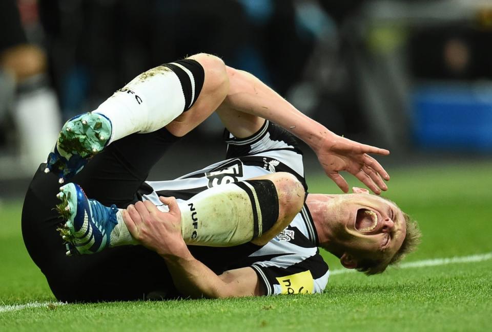 Dan Burn has been ruled out for weeks with a back injury sustained at the weekend (EPA)