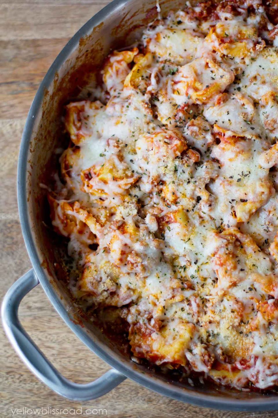 Italian Sausage and Tortellini Skillet