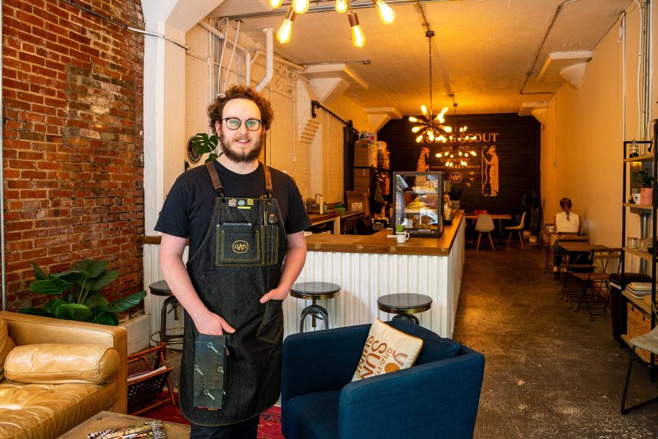 Chase Richmond Bobier at Wolf & Scout which he is the owner and operator of in Columbia, Tenn. on Aug. 24, 2022. Bobier is moving locations after over a year in the Columbia arts district and will be turning over his lease to another growing business in Columbia. 