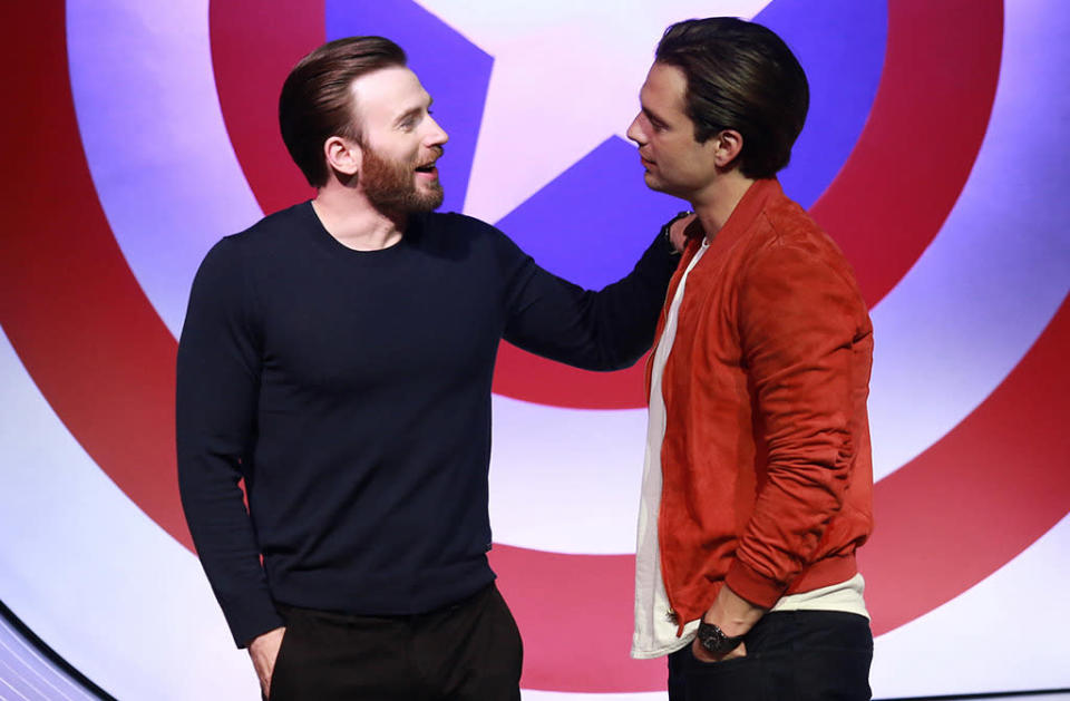 Chris Evans and Sebastian Stan