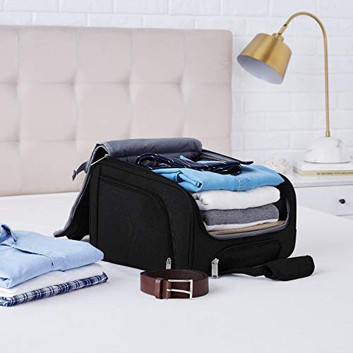 Underseat Carry-On Rolling Travel Luggage Bag with Wheels,