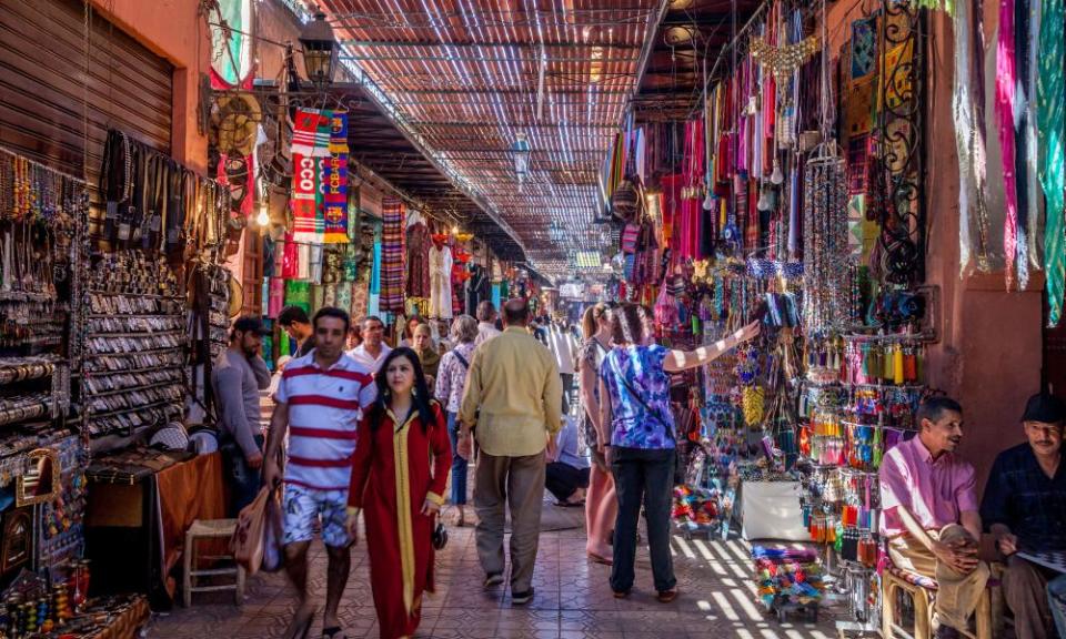 Souk, Marrakech, Morocco.