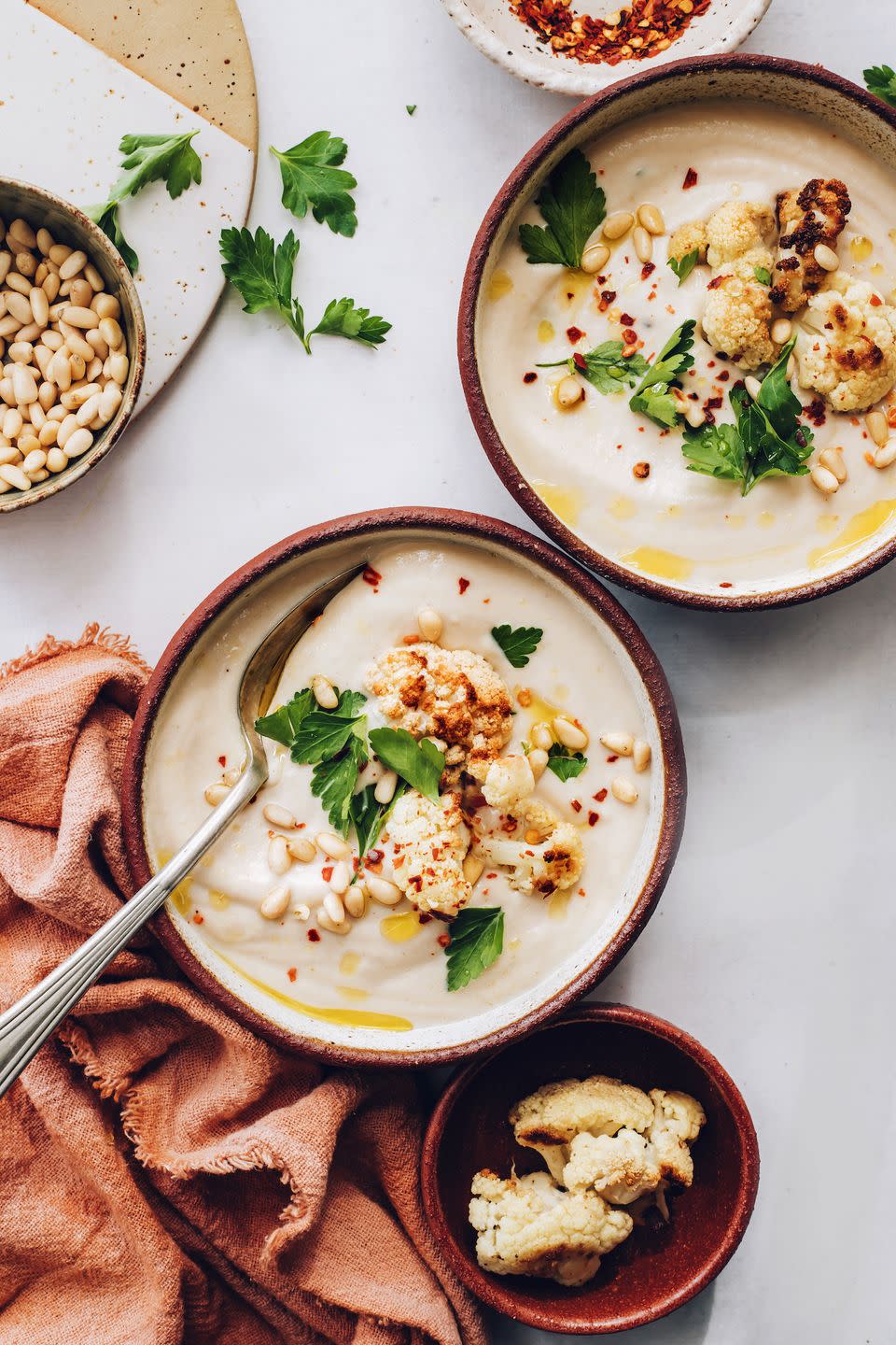 Creamy Roasted Cauliflower Soup