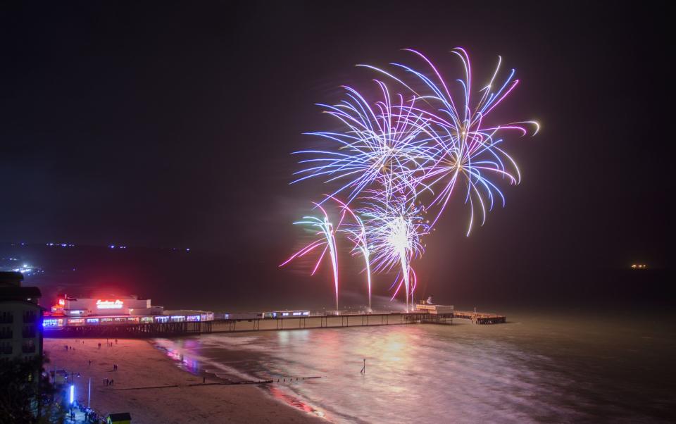 The display kicks off at the end of Sandown pier from 6pm