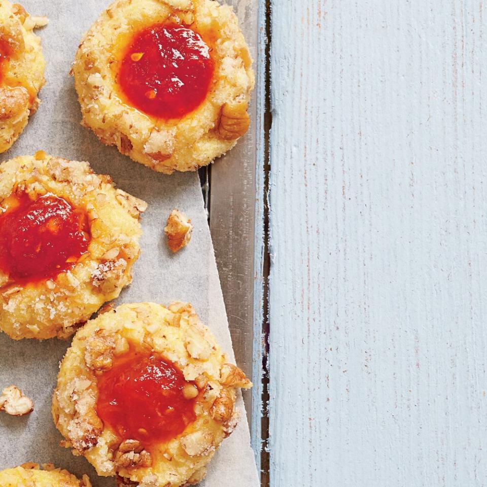 Cornmeal Thumbprint Cookies with Tomato Jam