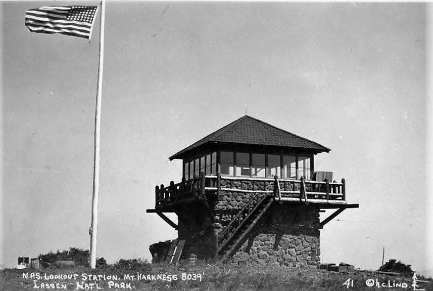 The Mount Harkness Lookout at Lassen Volcanic National Park near Redding, Calif., had served as an active fire lookout and visitor destination since its construction in 1930.