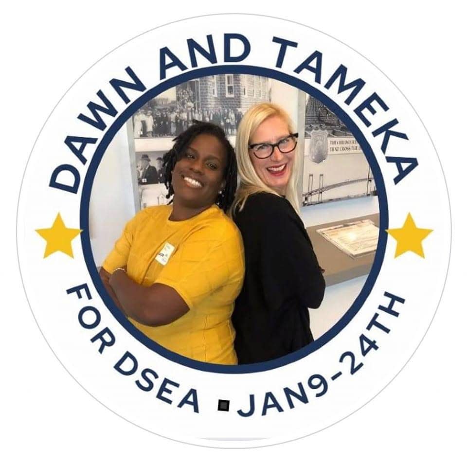 Tameka Mays and Dawn Alexander ran for vice-president and president respectively for the Delaware State Education Association in January 2023.