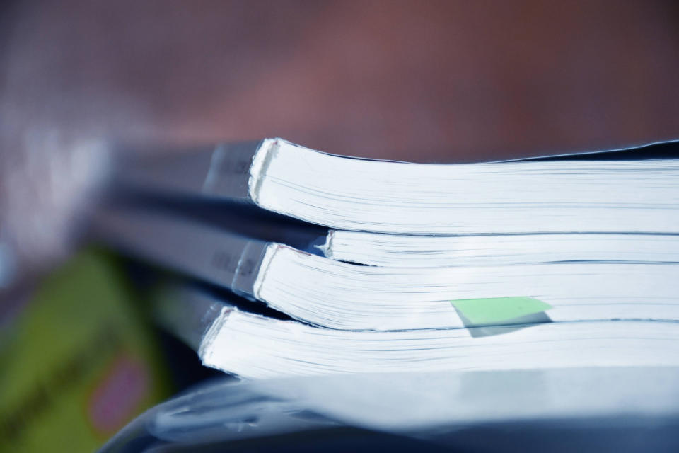 A stack of journals