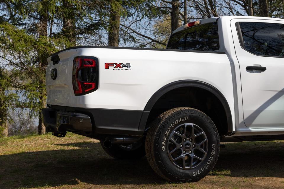 2024 ford ranger staged outside near the woods near dexter, michigan