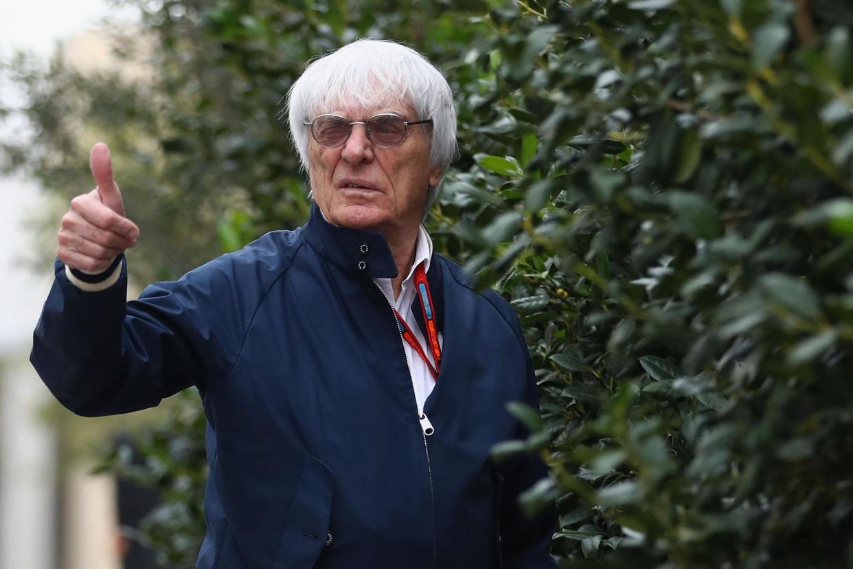 On the outside: Bernie Ecclestone will remain at his London office after the new owner of F1, Libety Media, relocates to London’s St James’s Market: Lars Baron/Getty Images