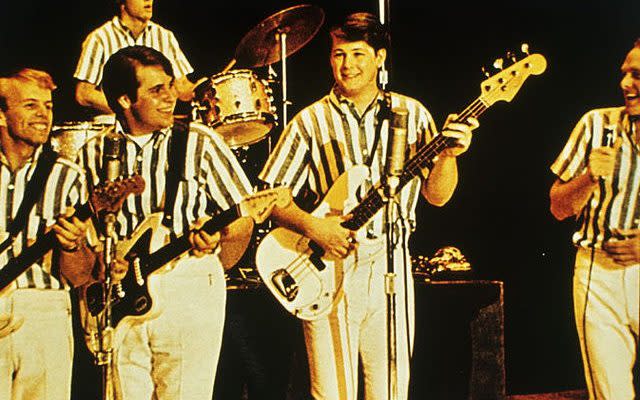 The Beach Boys playing live during their 1960s hey-day - Credit: Alamy Stock Photo/Pictorial Press Ltd 