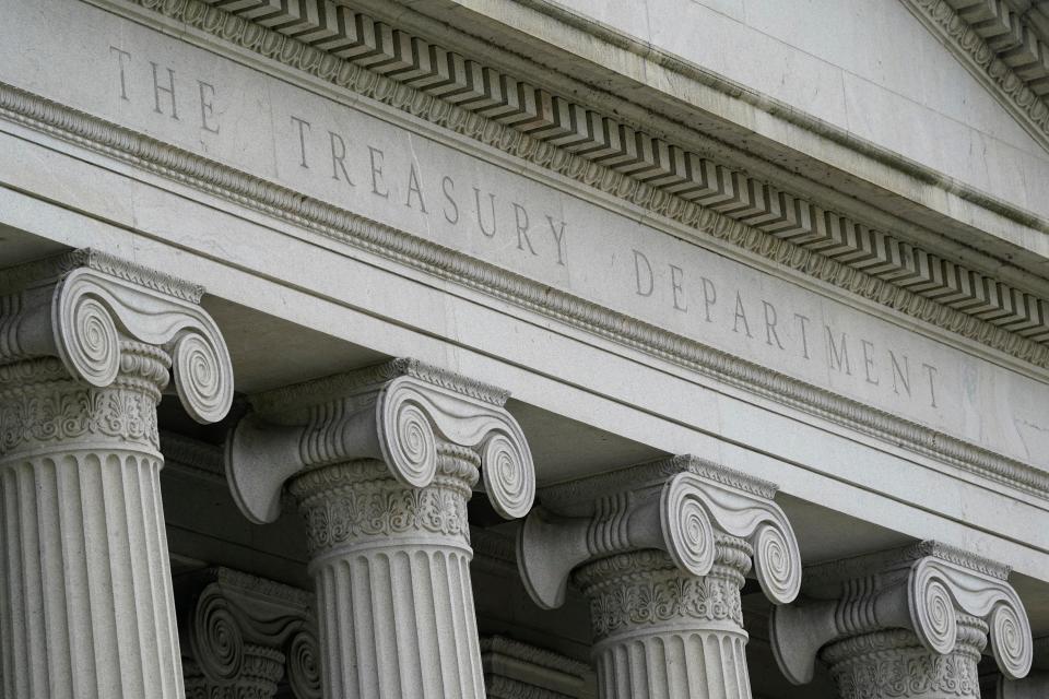 US Treasury building (Copyright 2021 The Associated Press. All rights reserved.)