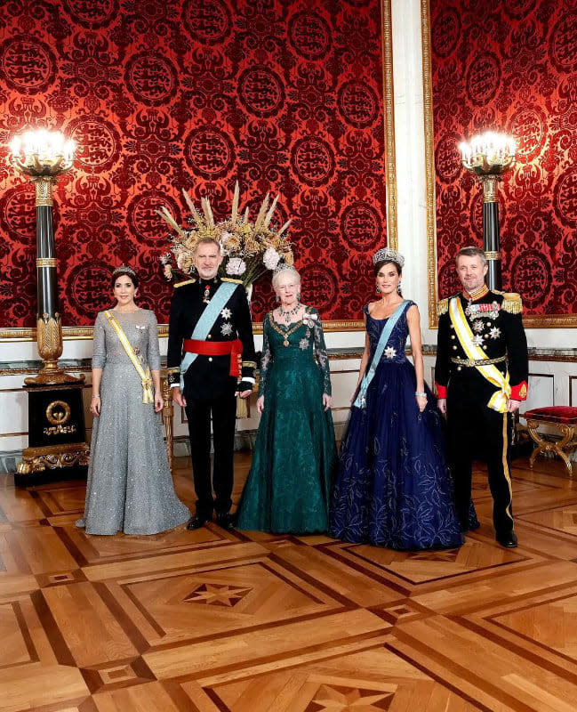 Cena de gala en Dinamarca por la visita de Estado de los reyes Felipe y Letizia