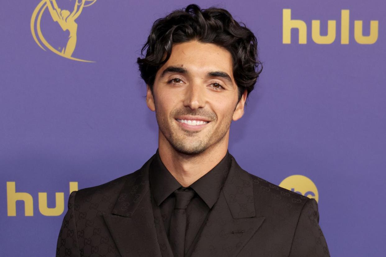 <p>Kevin Mazur/Getty</p> Taylor Zakhar Perez at the 76th Primetime Emmy Awards at Peacock Theater on Sept. 15