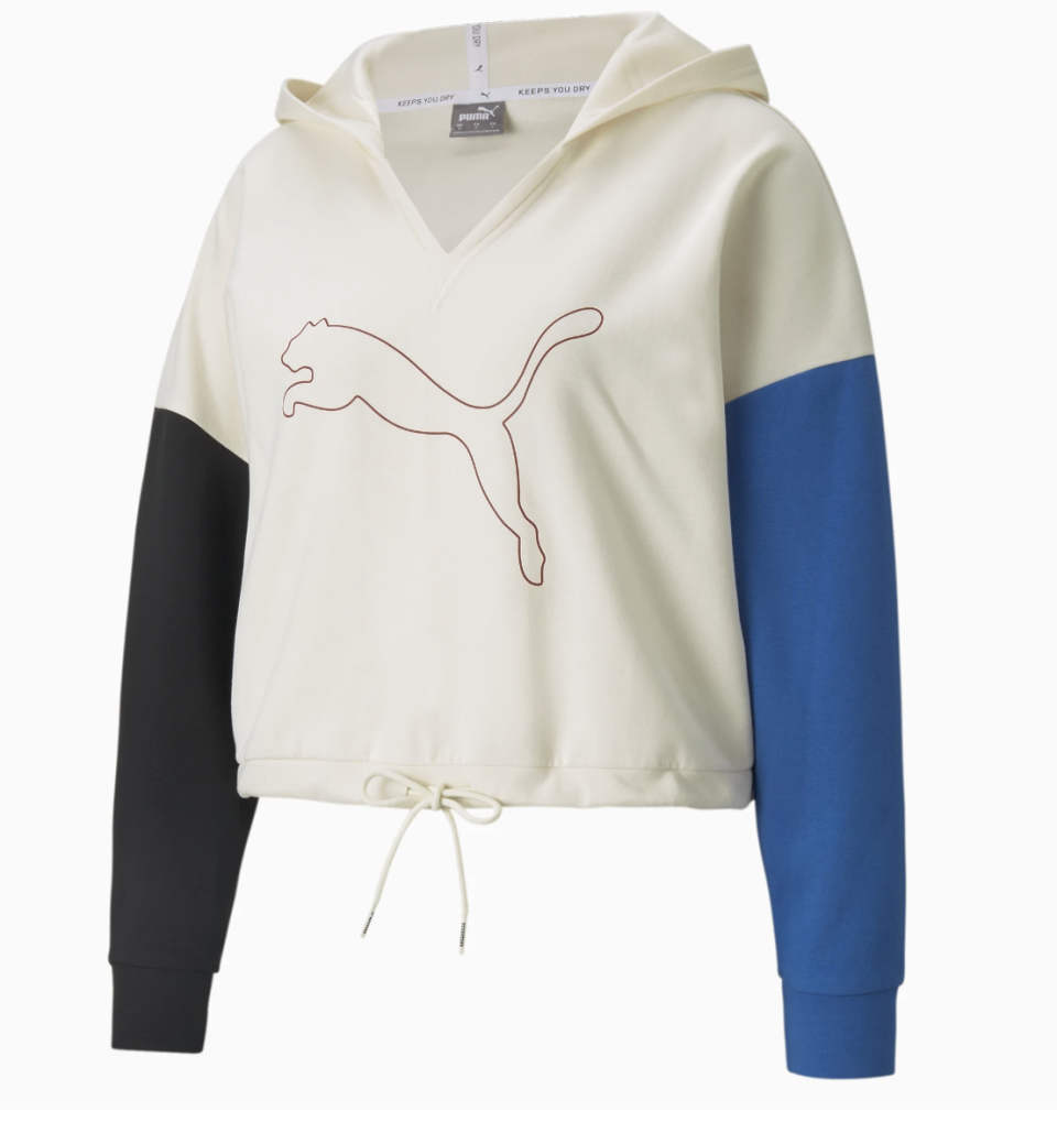 Multicolored v-neck hoodie