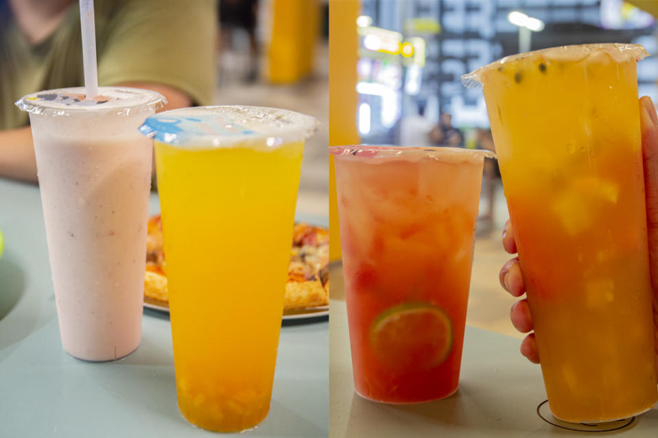 Jurong West Hawker Centre - Fruit teas and yoghurt