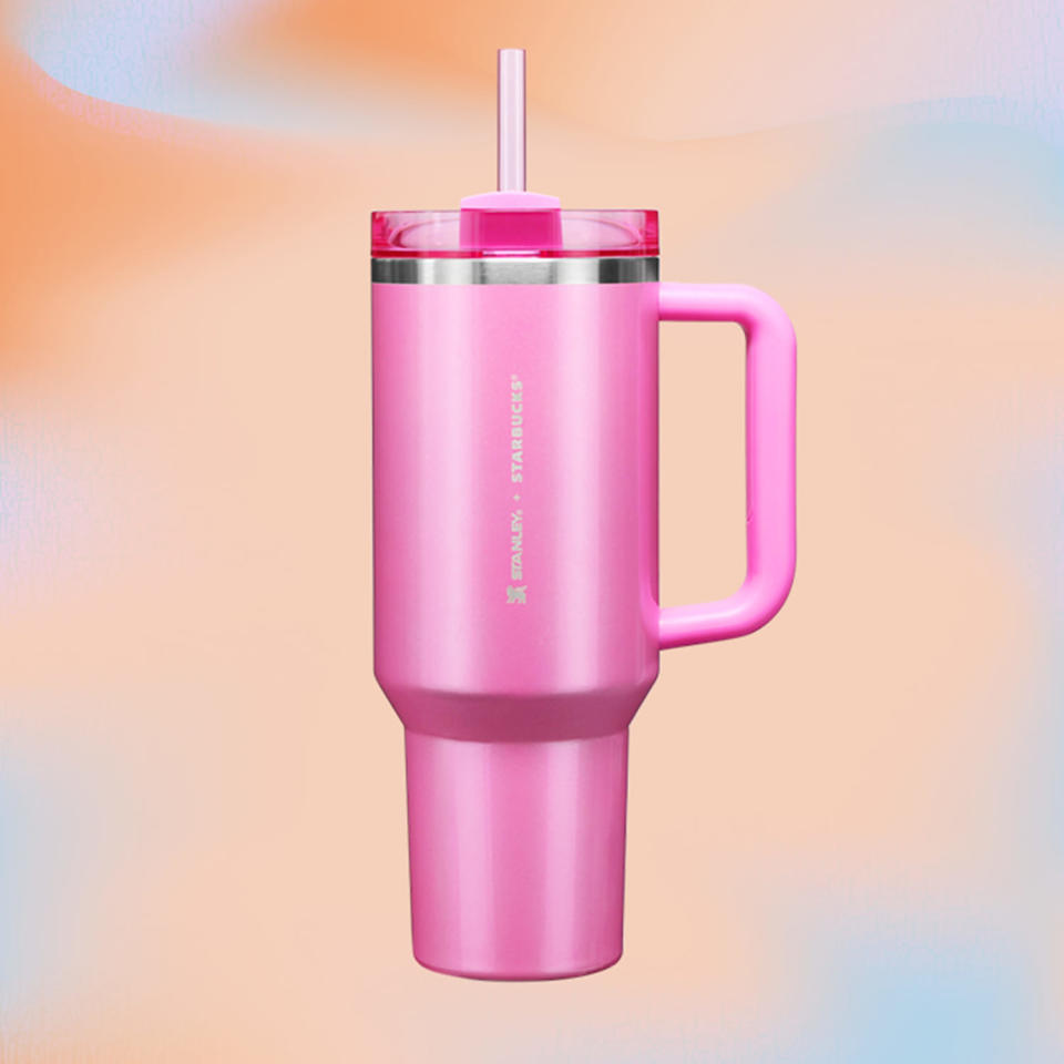 Starbucks’ Winter Pink Stanley Quencher, sold exclusively at Target. (Starbucks)