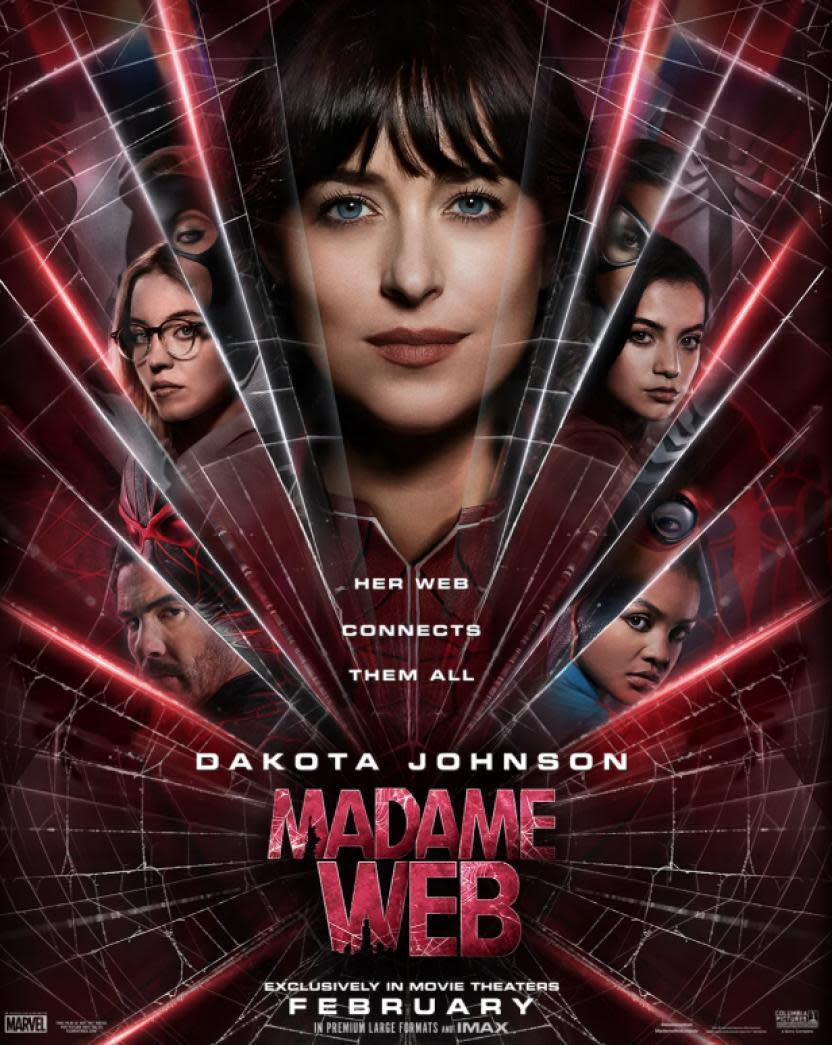 Póster oficial de Madame Web (Crédito: Sony Pictures)